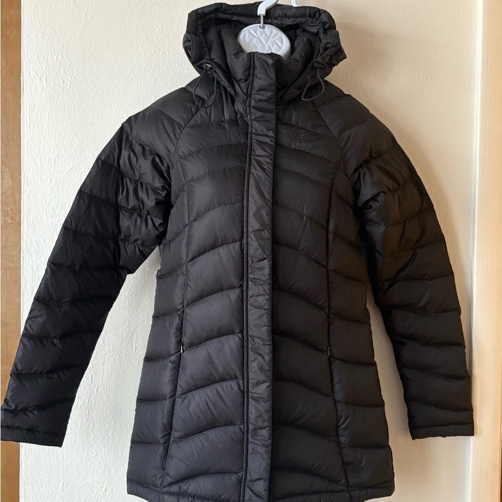 The North Face Transit Black down parka size  XS